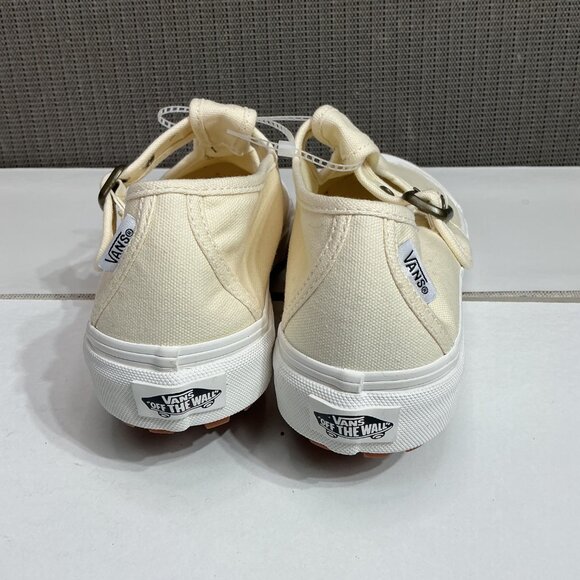 Vans Womens Mary Jane Canvas Slip-On Sneakers Size 8.5 Ivory - Picture 4 of 7